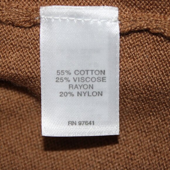 J Jill Sweater $79 Vicuna Sz M Brown Turtleneck Tunic Cotton Viscose Sweater - Picture 12 of 15